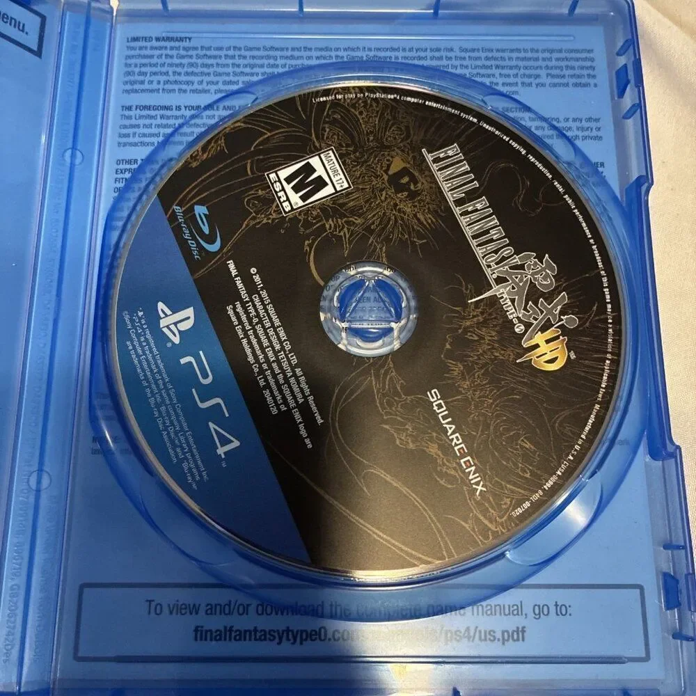 Final Fantasy Type-0 HD -- Day One Edition (Sony PlayStation 4, 2015)